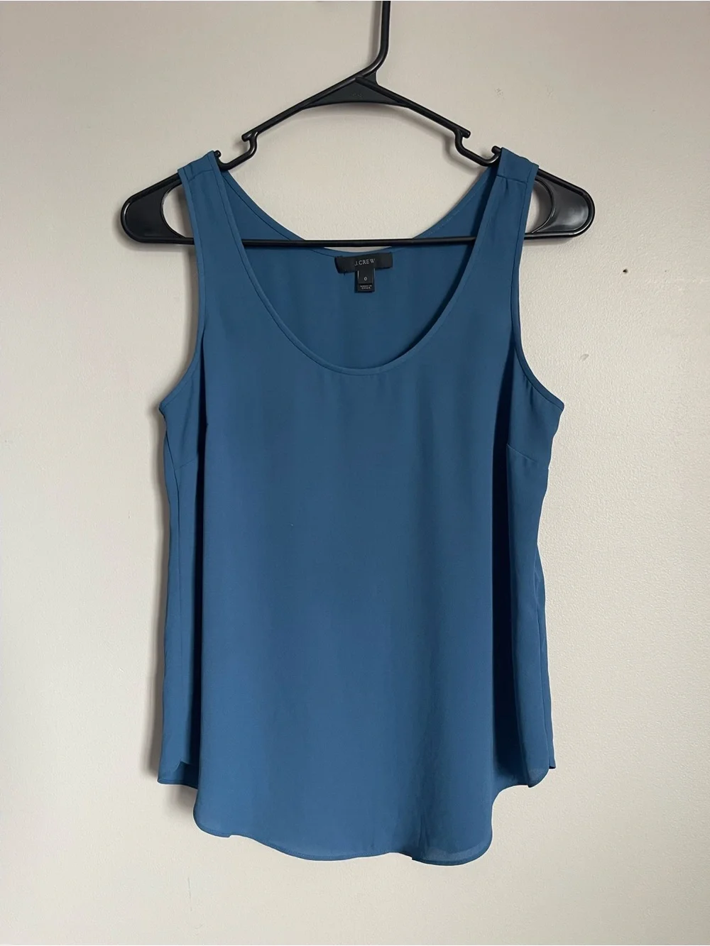 J. CREW | Blue Scoop Neck Sleeveless Tank Sz 0
